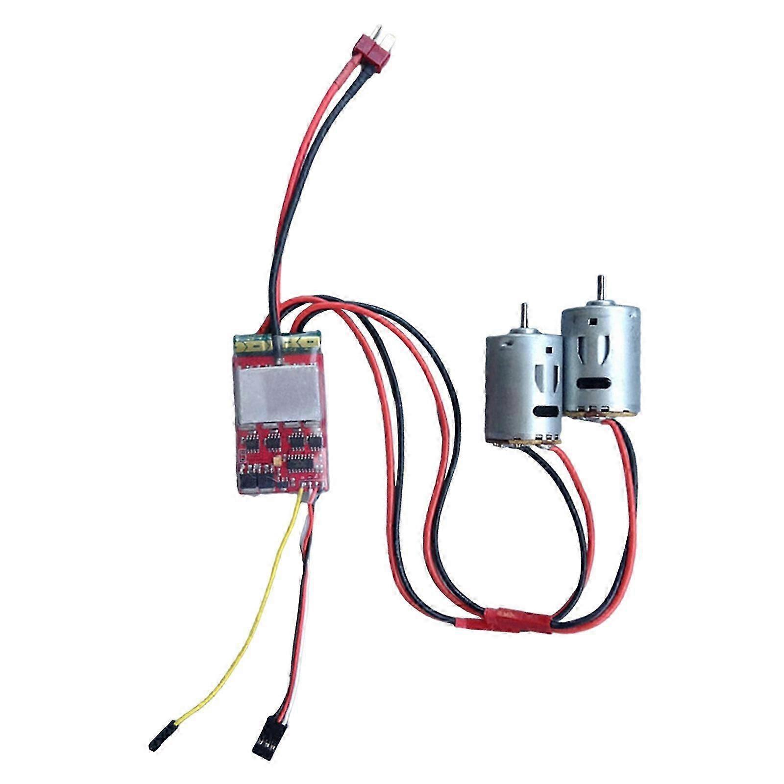 Neue Zwei-Weg 20A x 2Pcs Gebürstet ESC Motor Gemischt Controller für RC Auto Boot Tank jy