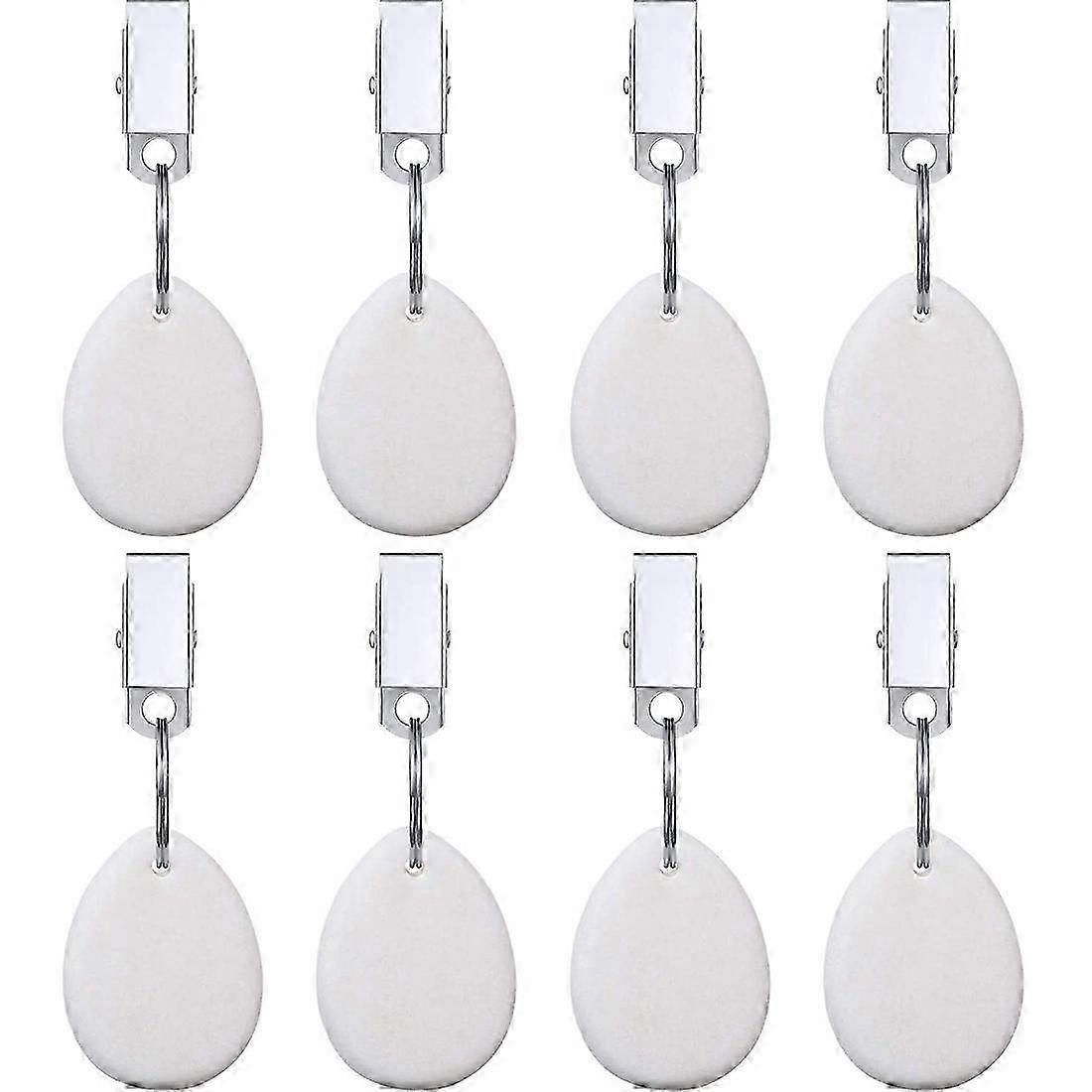 JiaWei 8Pcs Tablecloth Weights Teardrop Table Cover Weights Metal Clip Tablecloth Pendant Stone Table Weights Hangers lv5
