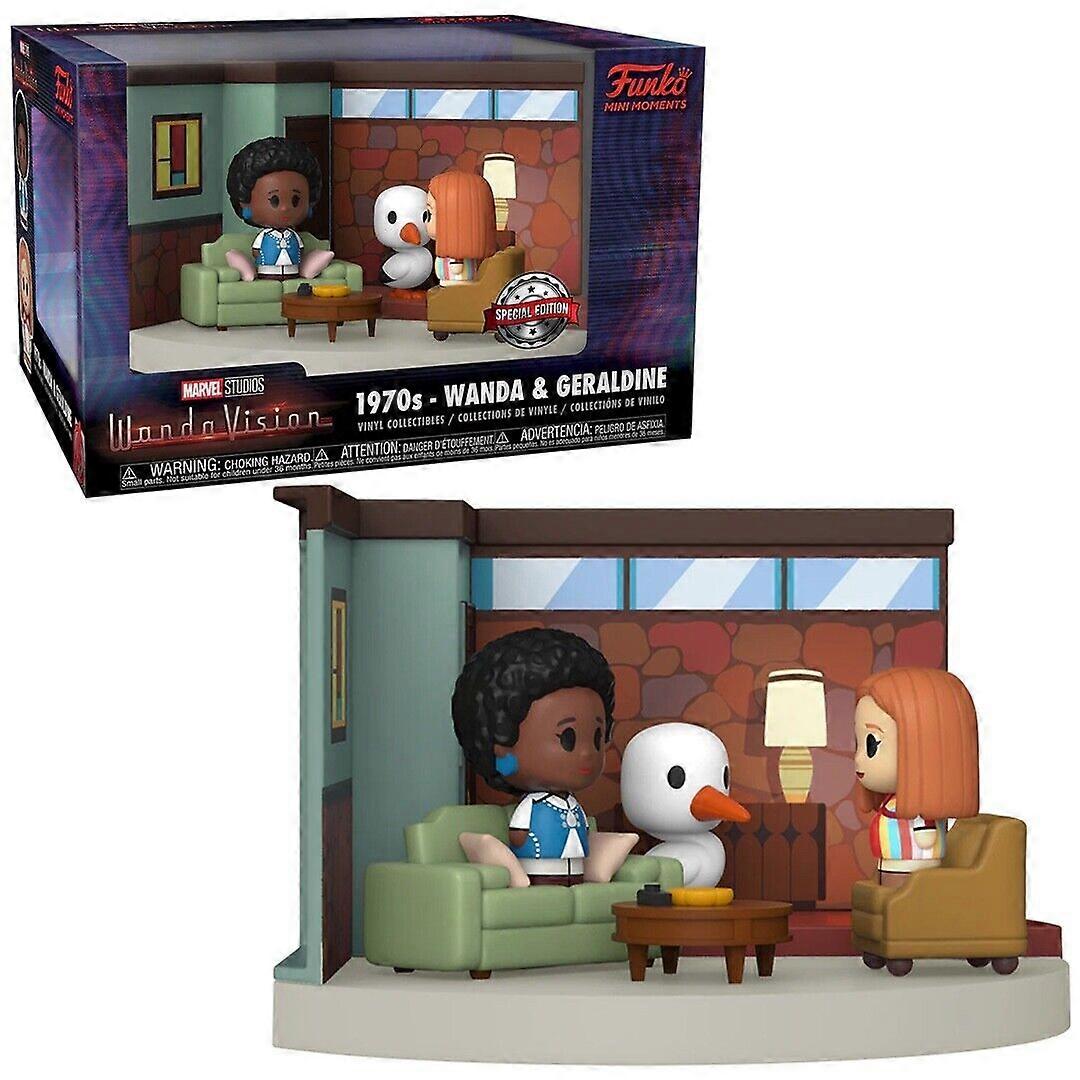 Funko Mini Moments WandaVision,1970 年代,Wanda 和 Geraldine Marvel 乙烯基人偶,全新