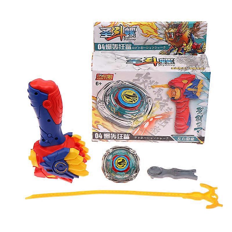 1 Set Spinning Tops Toys For Kids Ages 8 And Up New Spinning Bey Battling Top Lighting ABS Metal Burst Gyro Toy Kit