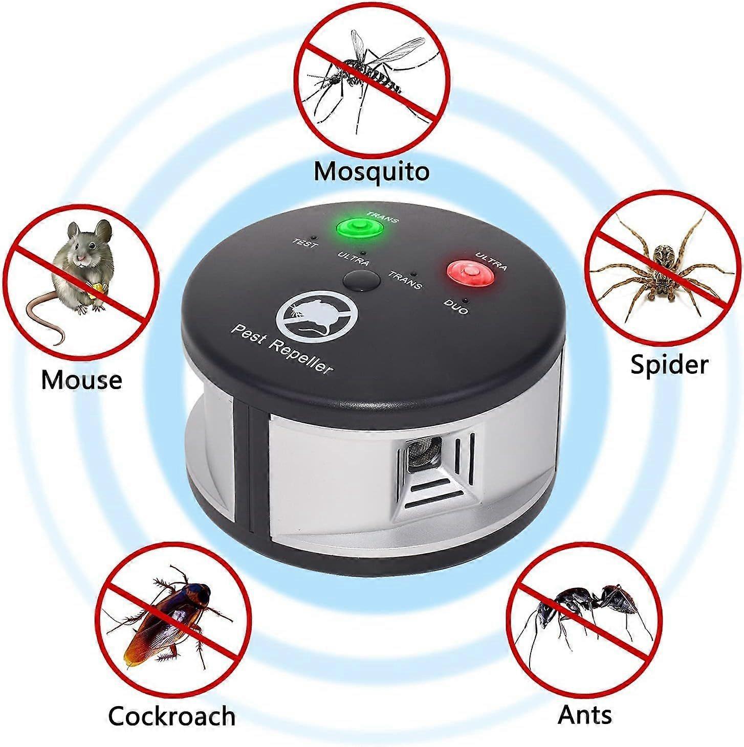Mouse Repellent Indoor Ultrasonic, 4-in-1 Rodent Repellent Indoor Ultrasonic, Pest Control Plug-in Rat Deterrent