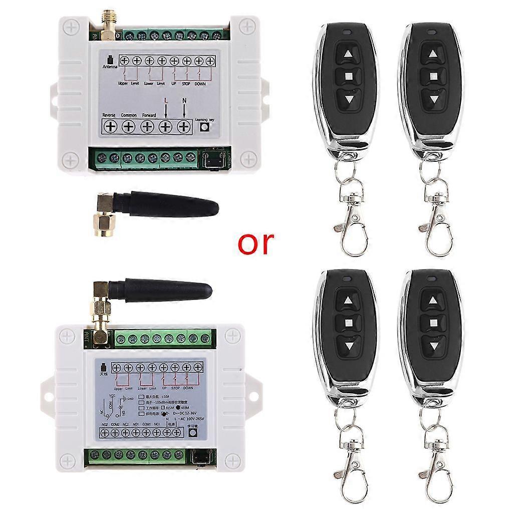 DC12V/24V/36/48V RF Relay Receiver Controller Module 3CH Wireless Remote Control Switch for Electric Gate