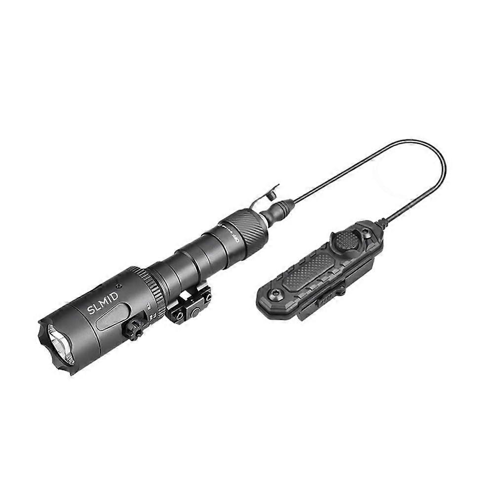 Laser Light Combo 1200 Lumens Tactical Flashlight with Green Beam Sight, Double Pressure Switch, 3 Modes, Picatinny Mount