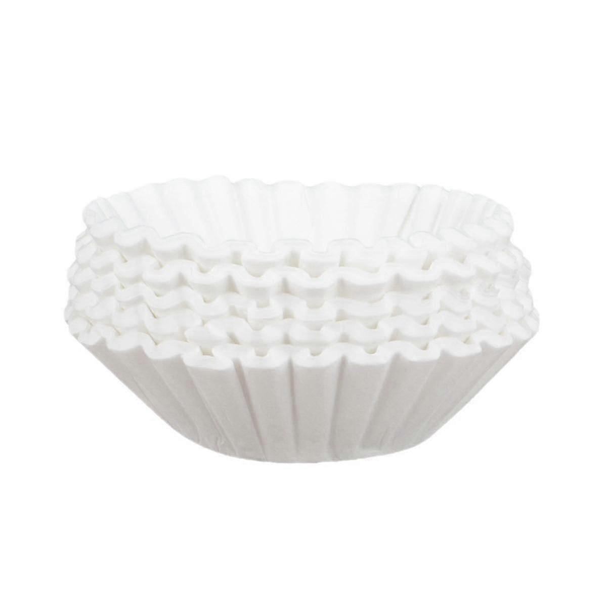 500pcs Basket Coffee Filter Coffee Machine Filter Paper, Suitable For 8-12 Cups Coffee Machine, Whi