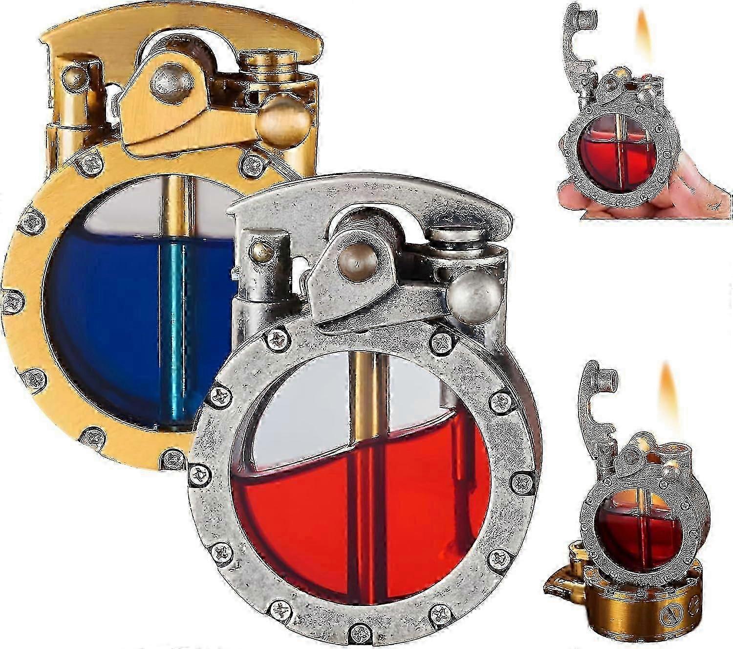 Isqueiro de querosene Isqueiro Retrô Para Homens Papai Marido Presente de Natal Isqueiro Vintage Isqueiro de Querosene (sem combustível)