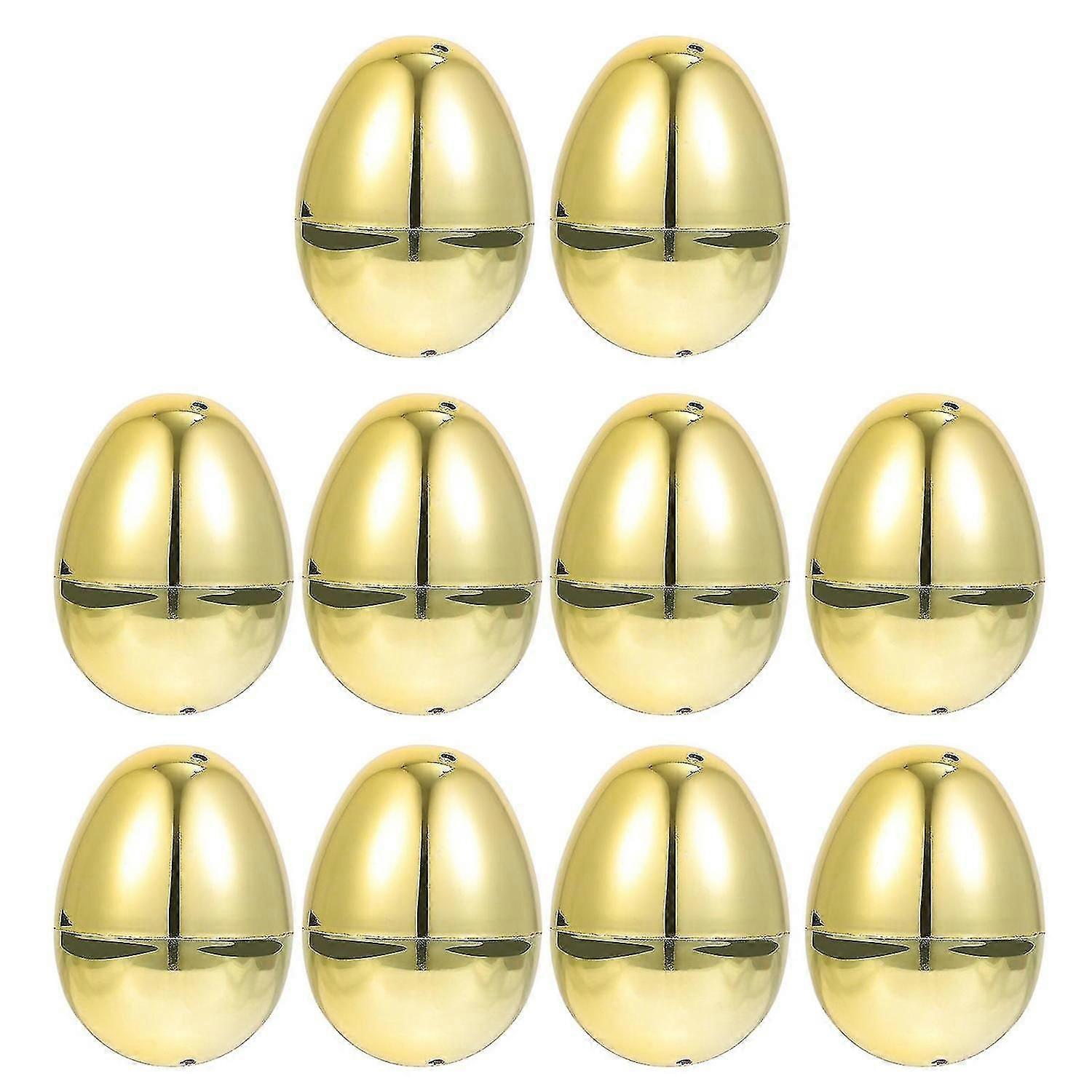 10pcs Plastic Easter Eggs Durable Sturdy High Grade Premium Eggs Ornament Plastic Easter Eggs Easter