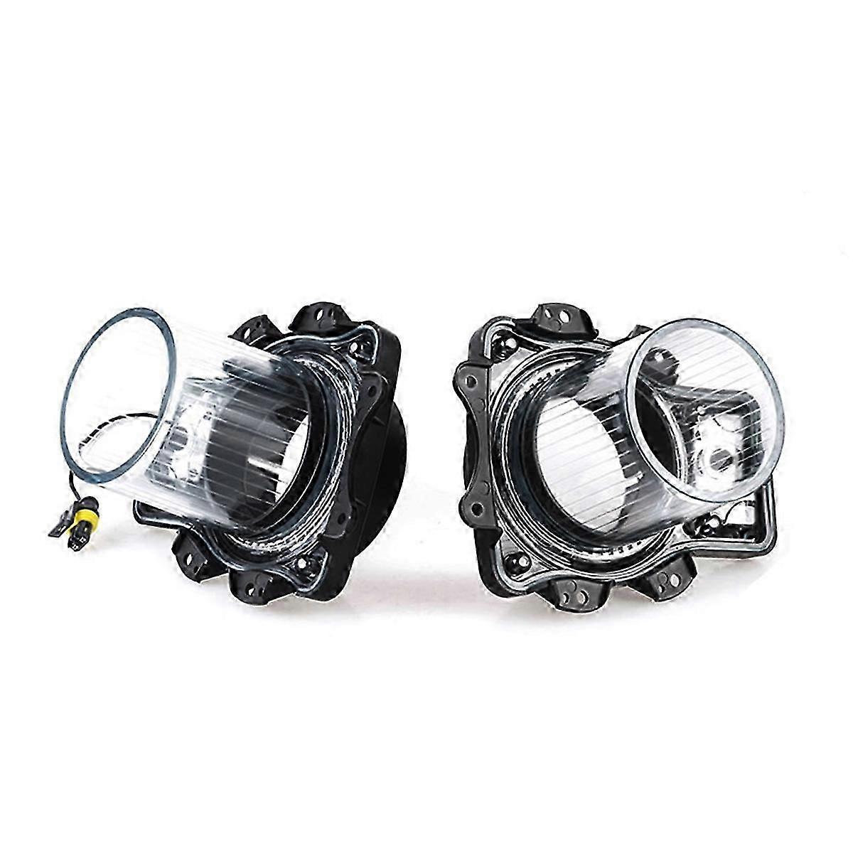 Red Headlamp Air Inserts Assembly LED DecroationLight Compatible with Dodge Challenger 2015-2020