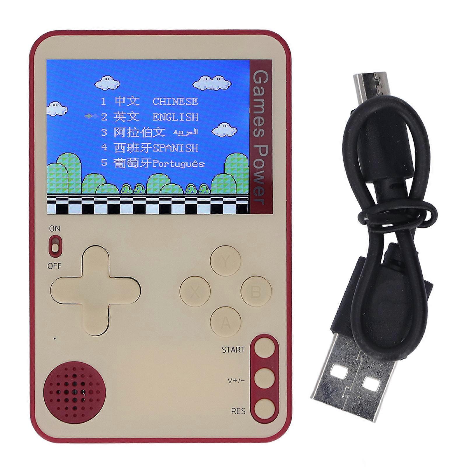 Handheld Game Machine 2.4inch Color Screen Mini Ultra Thin Portable Preloaded Game Console