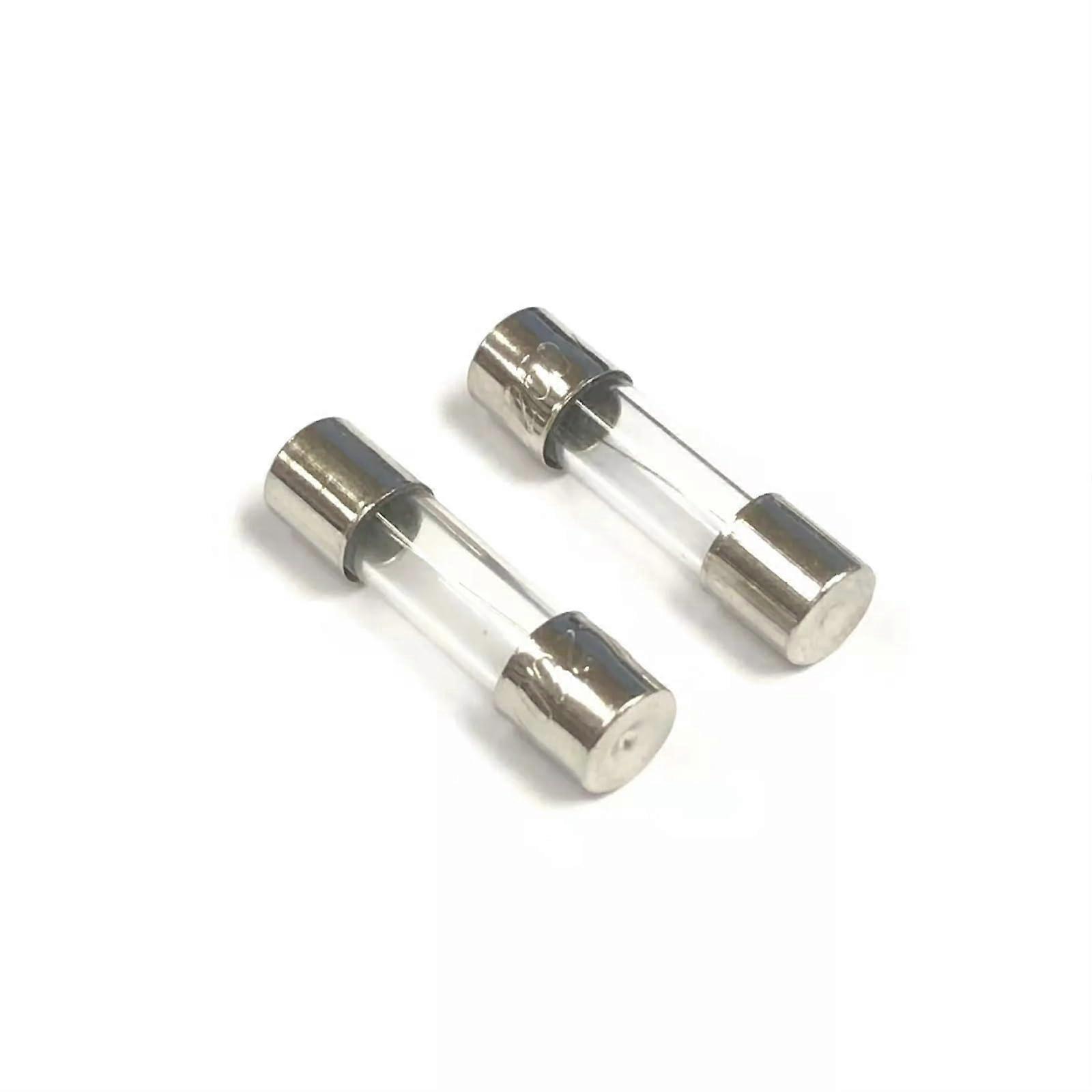 Glass Tube Fuses 5x20mm and 6x30mm, 0.1A to 30A, 250V, 10 Pack, Fast-Acting Fuse Assortment for Electrical Repair