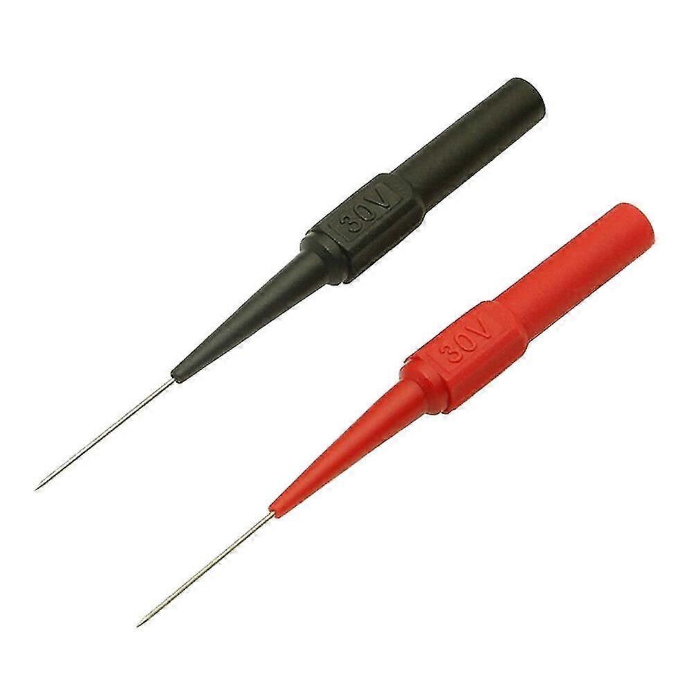 2Pcs Insulated Non-destructive Piercing Needle Multimeter Test Lead Probes Pen