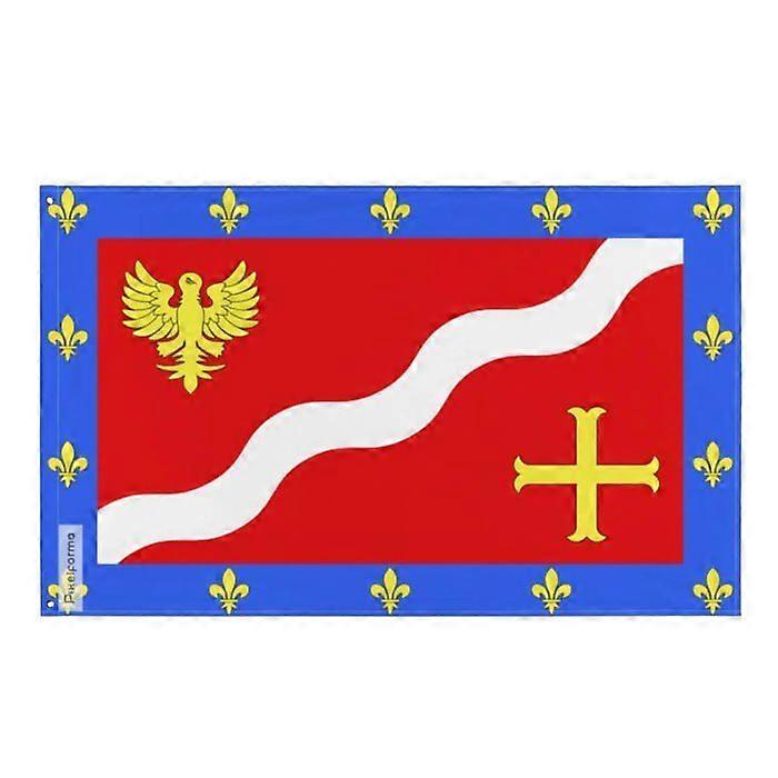 Flag - Val-d'Oise - 160 x 240 cm - Polyester - Double-sided print - Iron eyelets