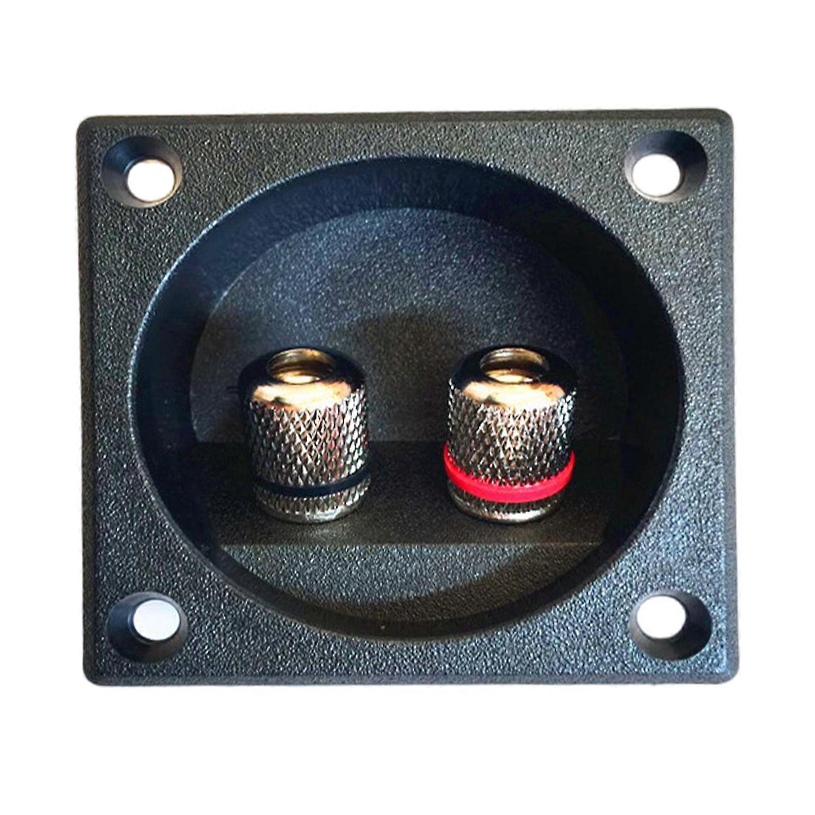 Speaker Junction Box Plastic Electronics Project Container Case Two-position Binding Post Speaker Panel Banana Socket Multicolor