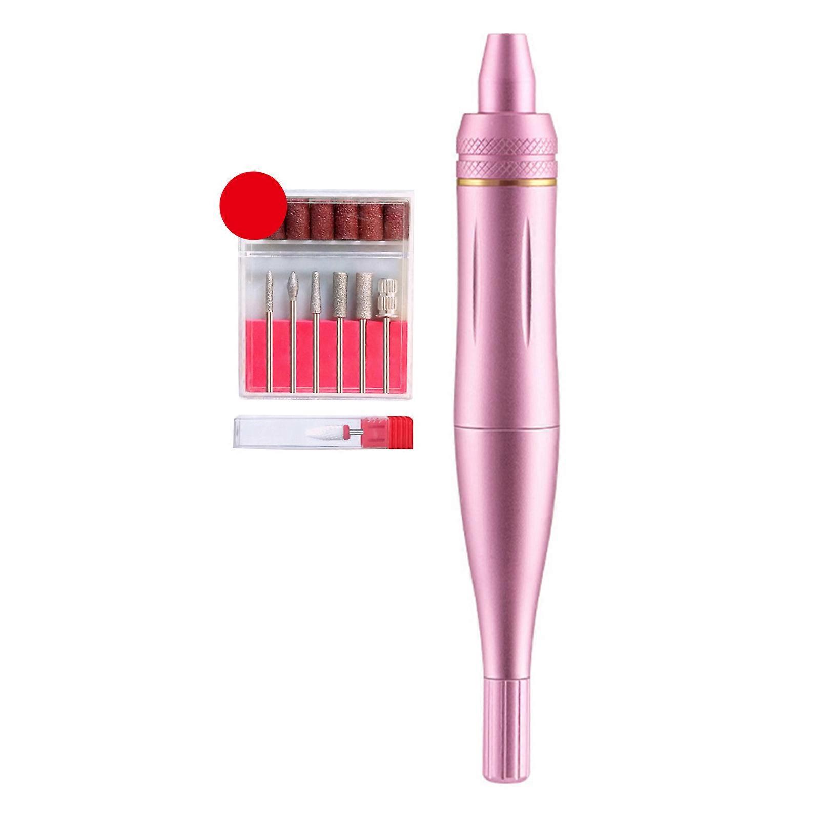 Taşınabilir Tırnak Matkap Kiti 35000rpm Elektrikli Tırnak Matkap Makinesi Akrilik Jel Çiviler için Uçları Zımpara Bantları ile Profesyonel