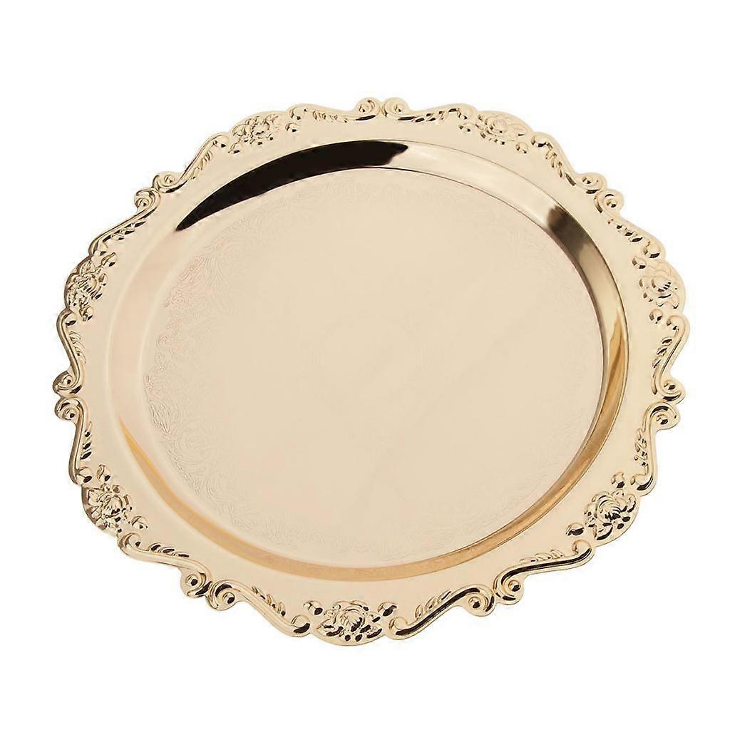 Dessert Serving Plate Gold