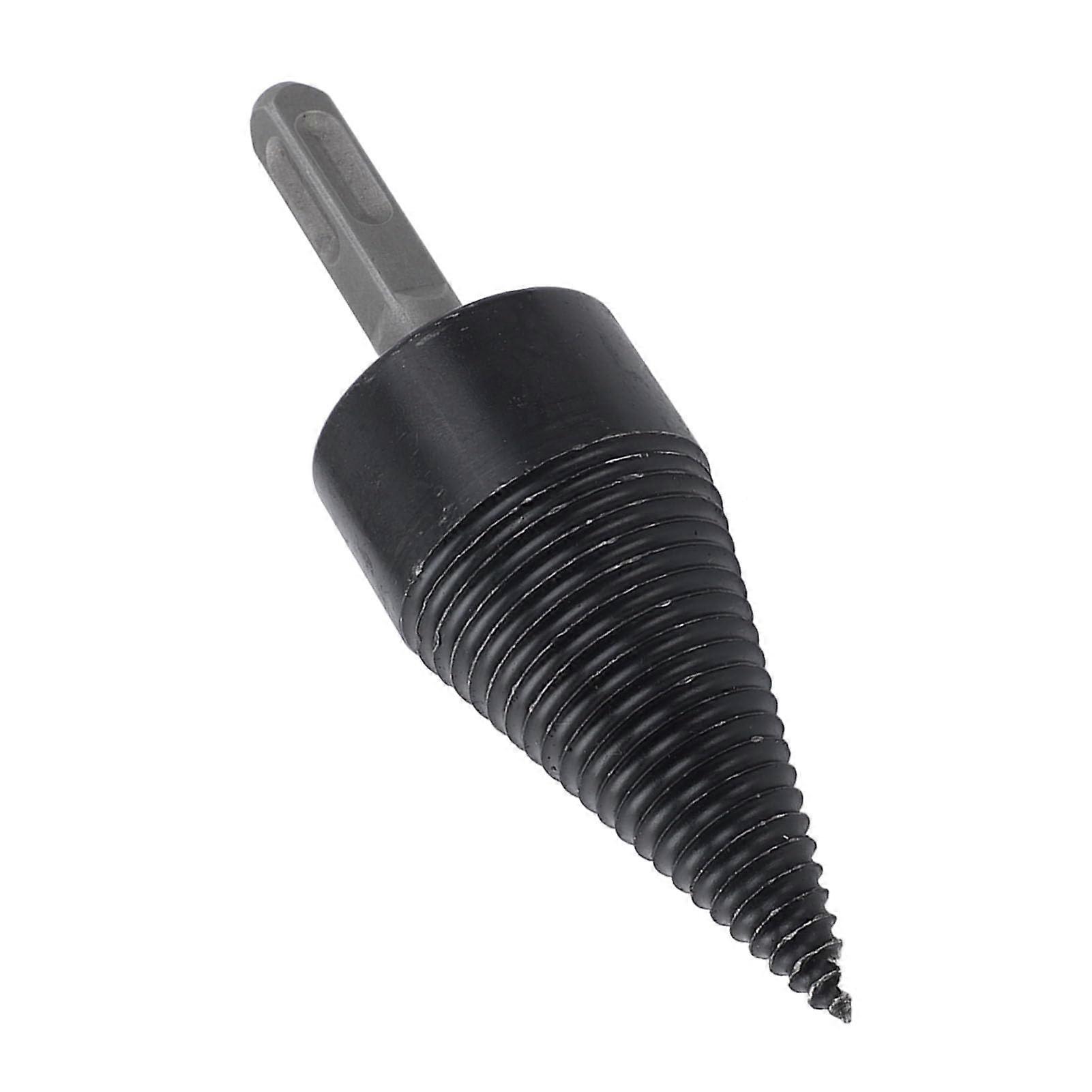 Wood Splitter Drill Bit for Log Splitting, Kindling Wood Splitting Tool with 3 Interchangeable Handles