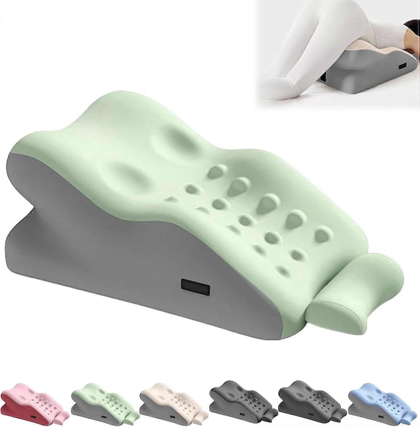 Bed Wedge Pillow for Adults - Low-Profile Design, Memory Foam Bed Pillow
