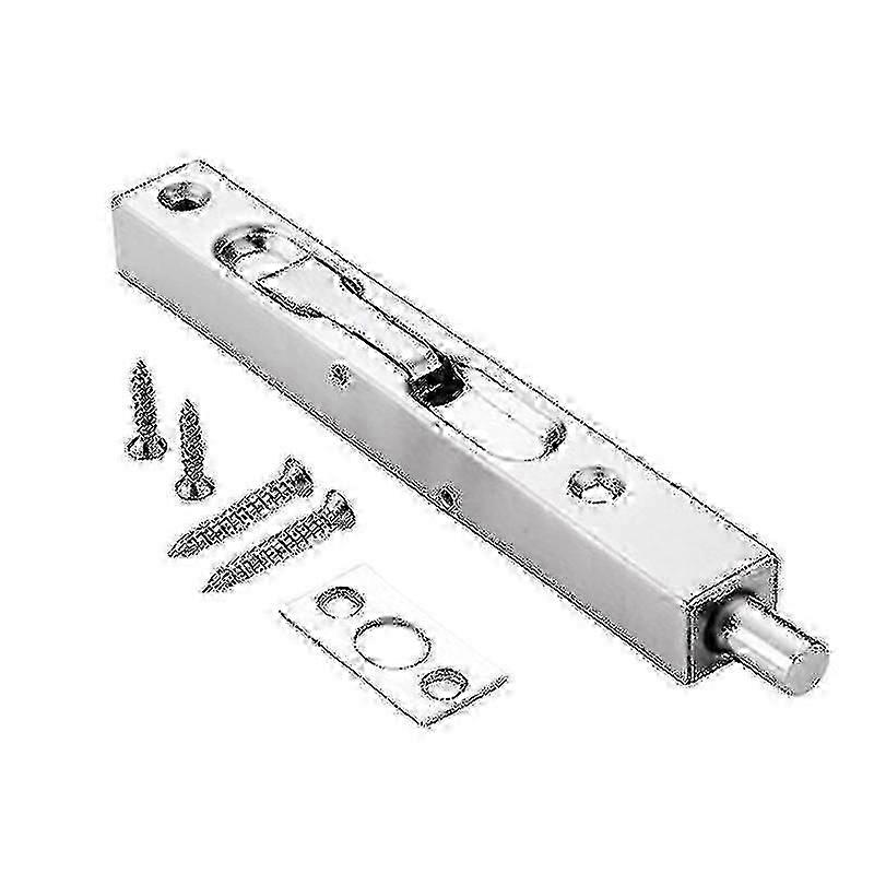 Bolt Latch 304 Stainless Steel Door Latch For Double Door Security Latch With Powerful Spring, (6inch)