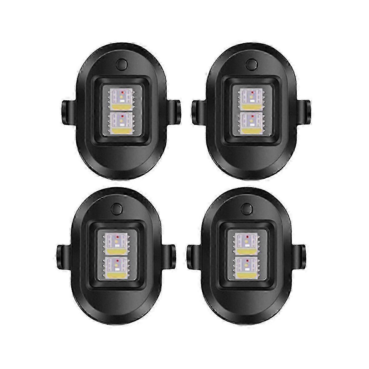 4 Pcs Strobe Warning Usb Recharabd S Dr Strobe Lamp