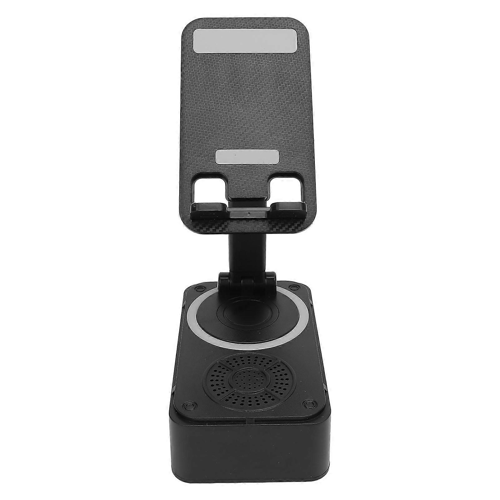 Mobile Phone Stand with Bluetooth Speaker 360 Degree Rotatable Anti Slip Cell Phone Stand with Wireless Bluetooth Speaker for Home Travel 