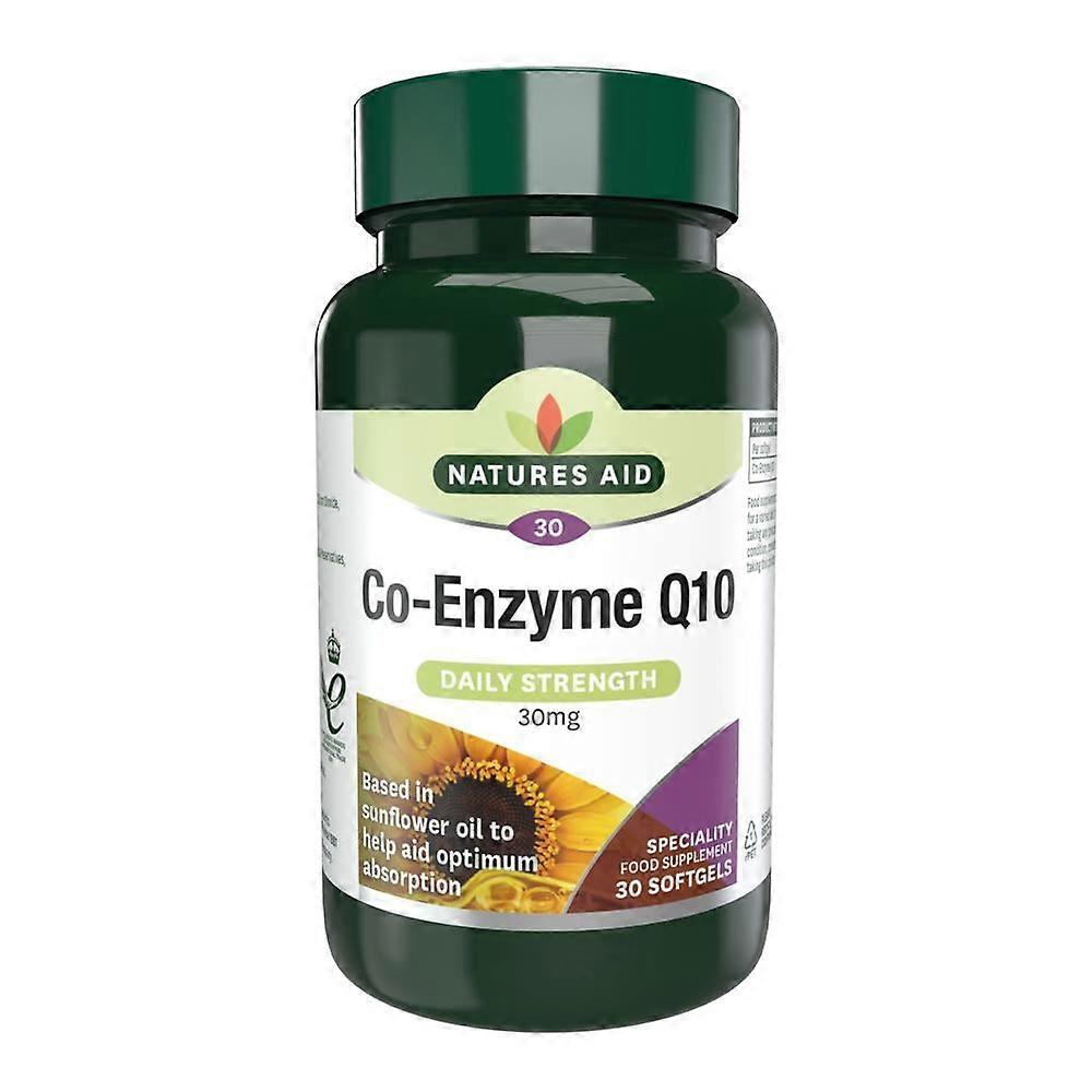 Natures Aid Co Enzyme Q10 30mg 30 Caps