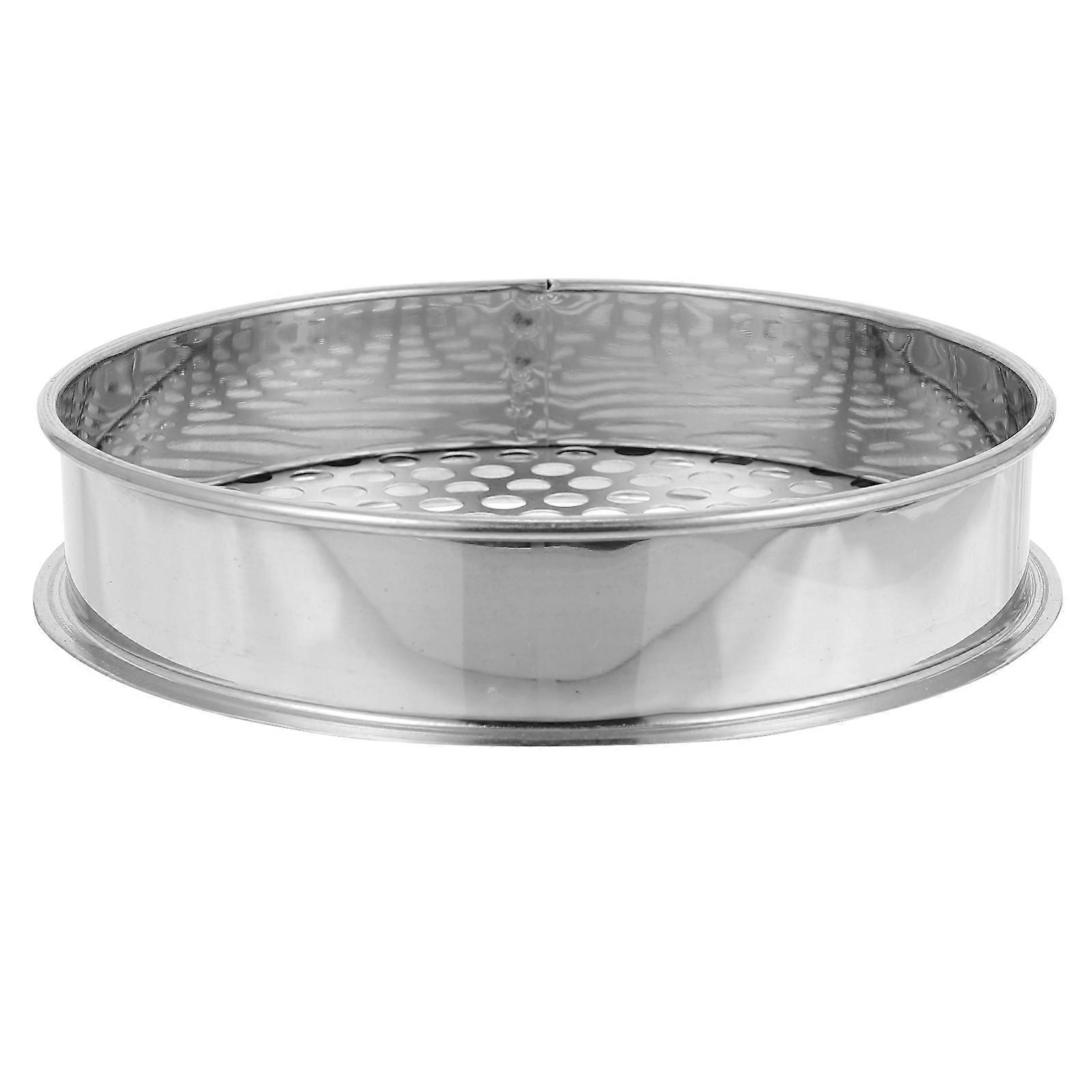Stainless Steel Soil Sifter Round Hole Garden Sieve for Efficient Soil Screening Compost Grading and Gardening Use Durable Mud Filter