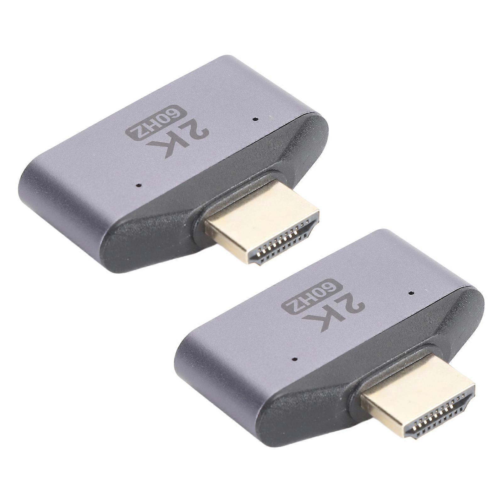 High Definition Multimedia Interface Adapter 1 in 2 Out Bidirectional Aluminium Alloy Computer Splitter with LED Light 