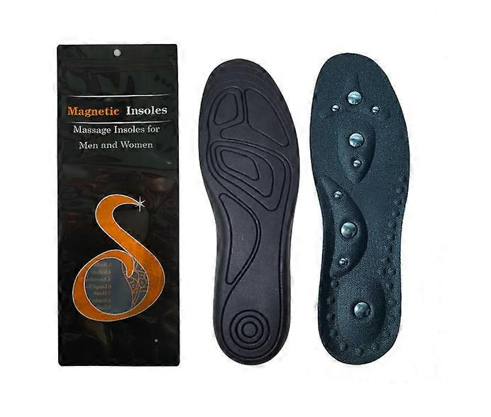 Magnetic massage inserts, shock absorbing and breathable