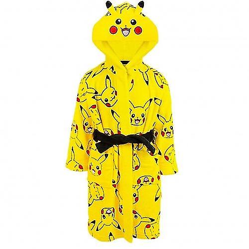 Pokemon Childrens/Kids Pikachu Faces Dressing Gown