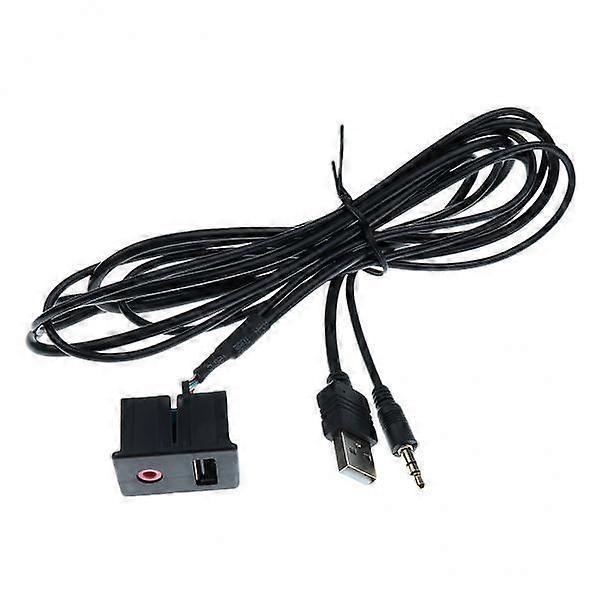 2x Auxiliary Female Audio Input Adapter Cable
