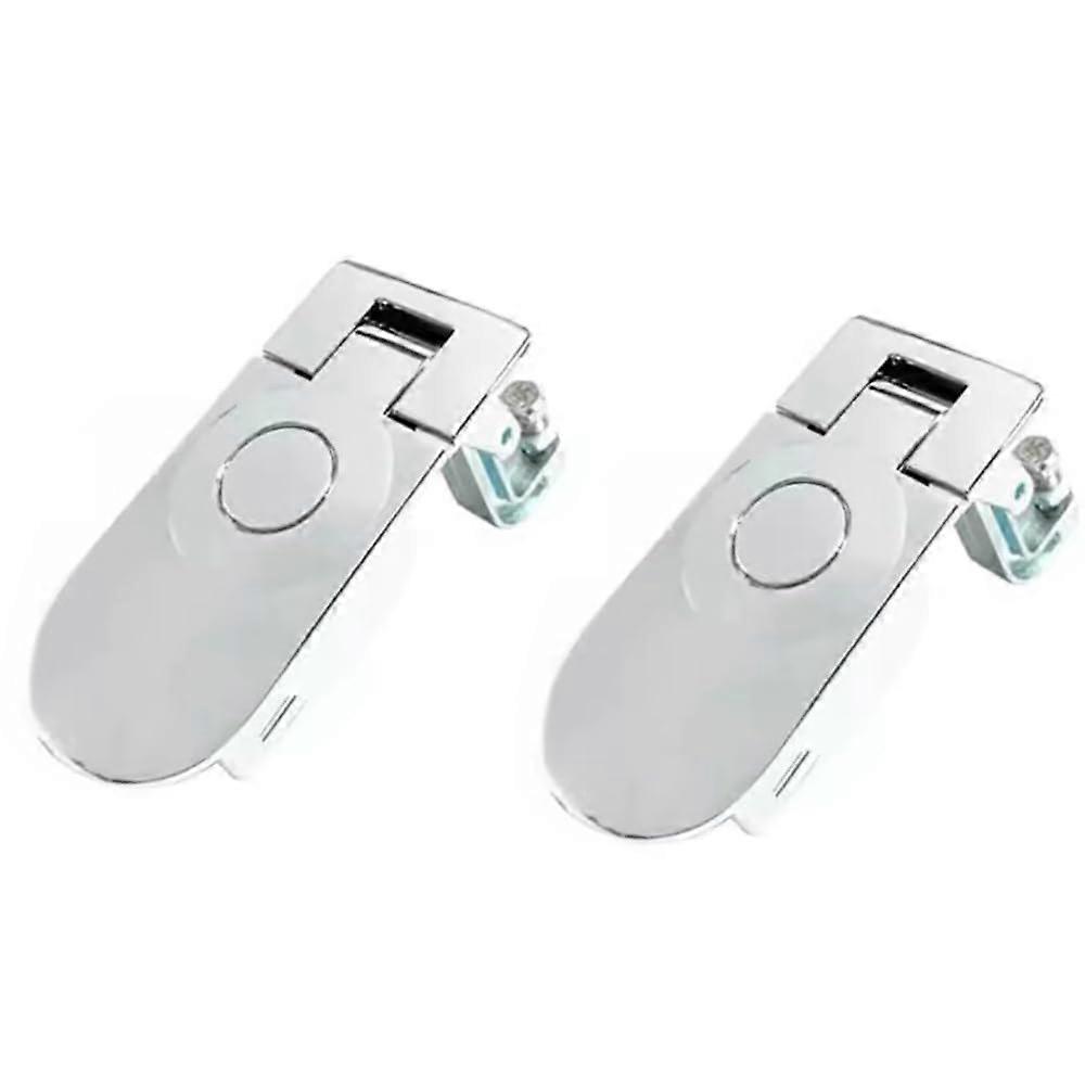 Pack of 2 Compression Latch Lock Release Latch Silver, Adjustable Lever Hand Operated Compression Latch for Motorhome, Boat, Truck