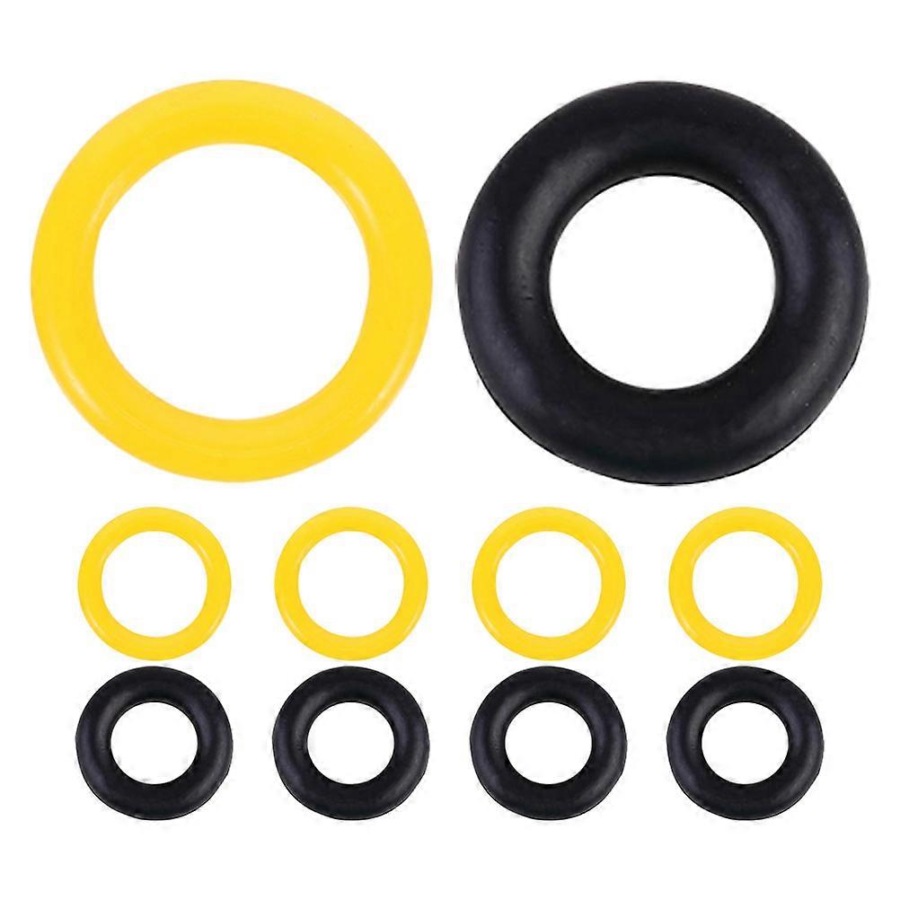 Durable Rubber Ring Bobbin Winders 10pcs Sewing Machine Accessories with Yellow Black Friction Wheels for Enhanced Style and Convenience