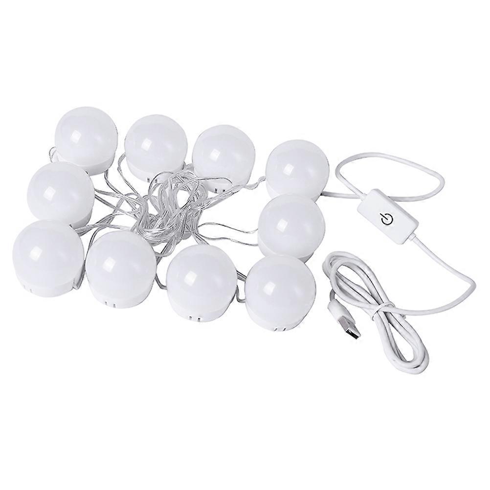 Adjustable Brightness LED Vanity Mirror Light Bulbs Kit – Color Cosmetic Lighting for Makeup, Easy Installation, Strong Tape, Eye Protection & Energy