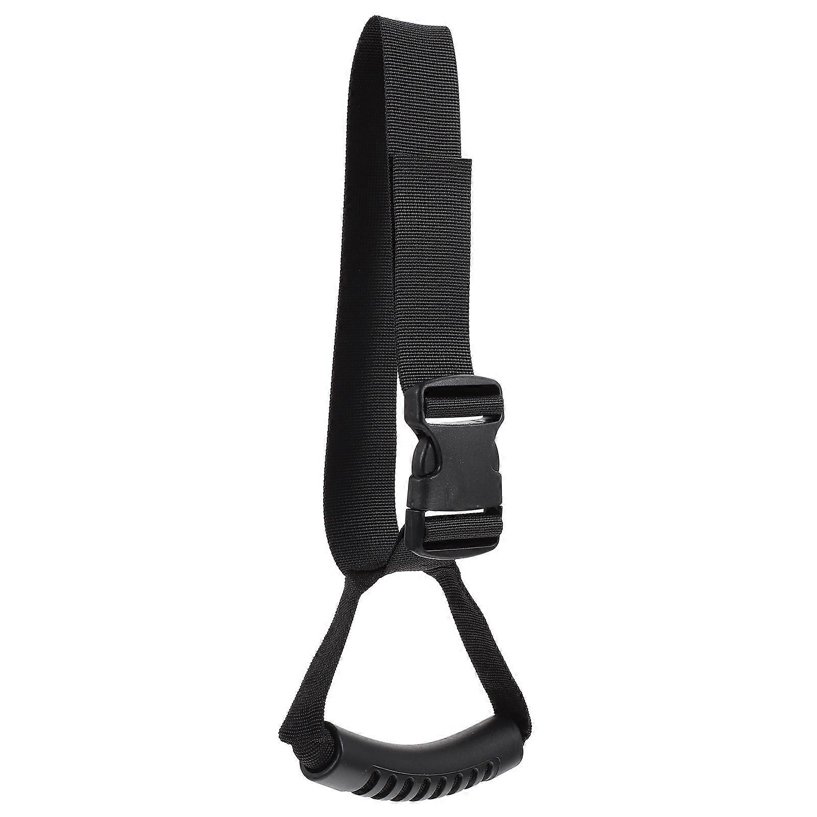 Ergonomic Automotive Safety Support Handle for Car Use Easy to Install Black Plastic 7.5 Inches