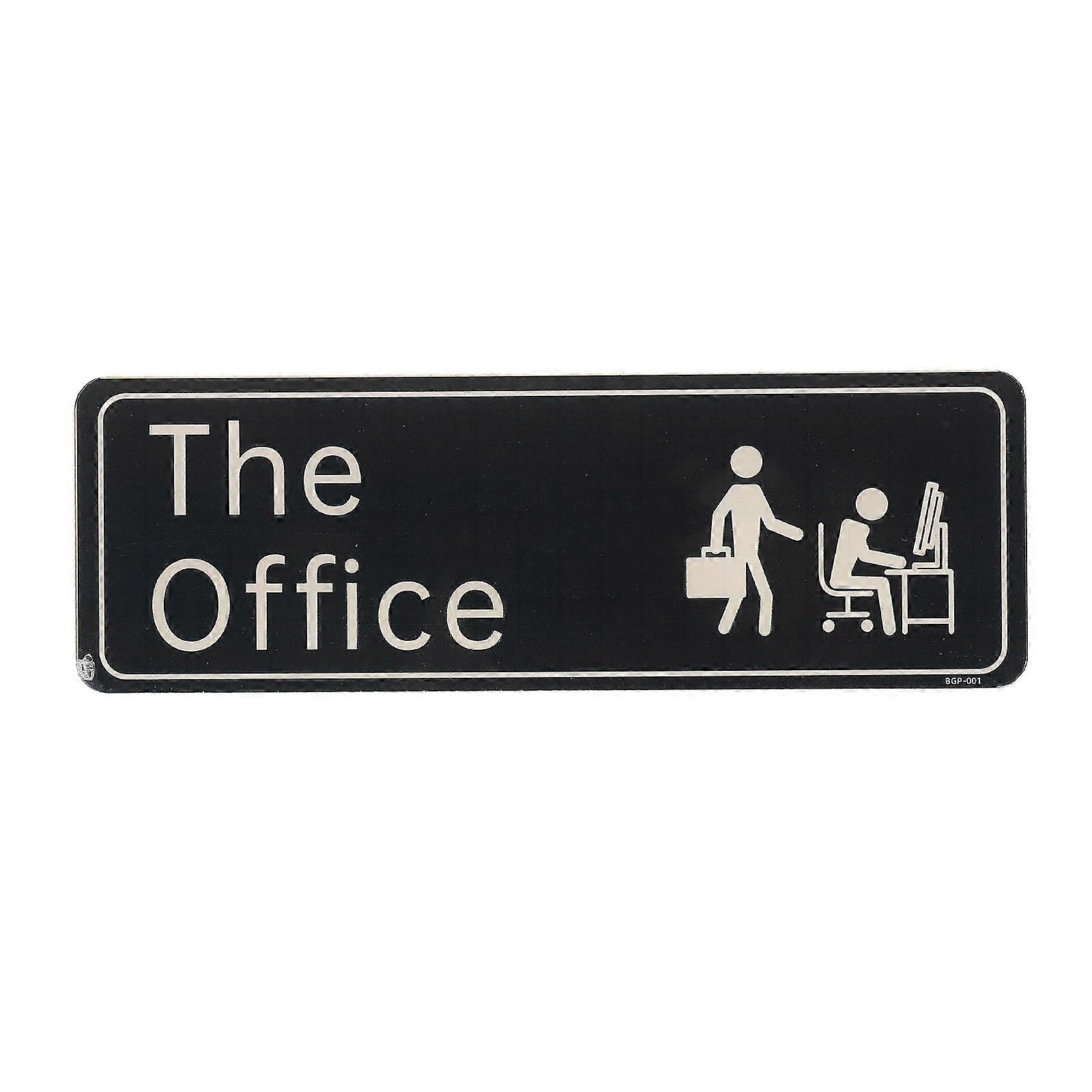 Simple Acrylic Sign for Office Use, Versatile Sticker for Smooth Wall Applications