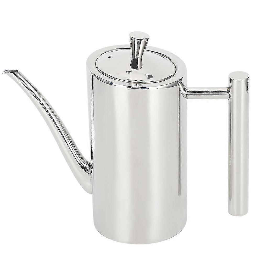 Stainless Steel Oil Bottle - 0.5L Leakproof Kitchen Container