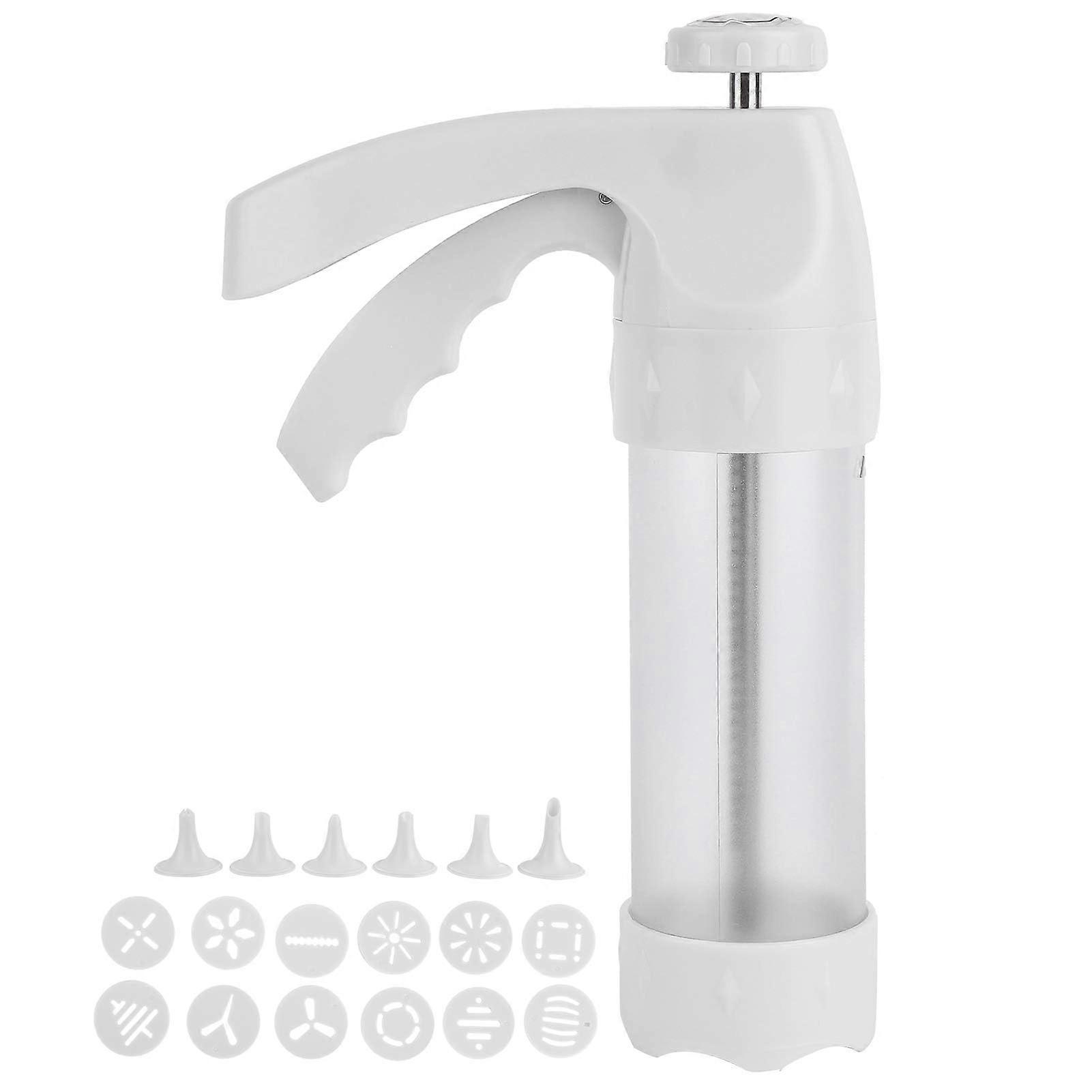 Pastry Press Cookie Press Biscuit Machine With 12 Stencils And 6 Nozzles DIY Dough Syringe