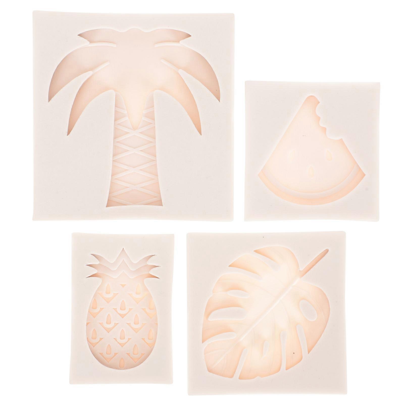 4pcs Reusable Silicone Cookie Molds for Baking, Non Stick & Easy Demolding, Flexible & Wear Resistant, Ideal for Cake Decorations and Biscuits