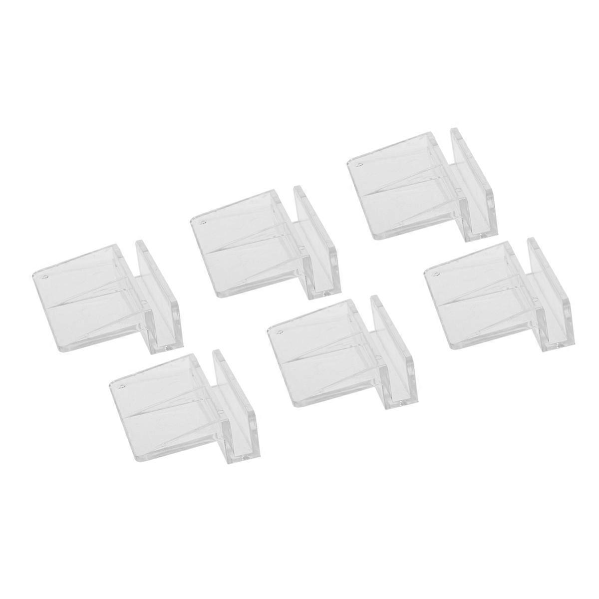 Frame Bracket Aquarium Stand Acrylic Support Fish Keeping Aquarium Enthusiasts 4x5cm 12Set
