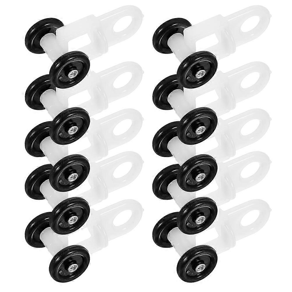 Plastic Curtain Track Roller Hooks with Silent Gliders – Smooth Movement, Noise Reduction, Ball Technology for Home Decor