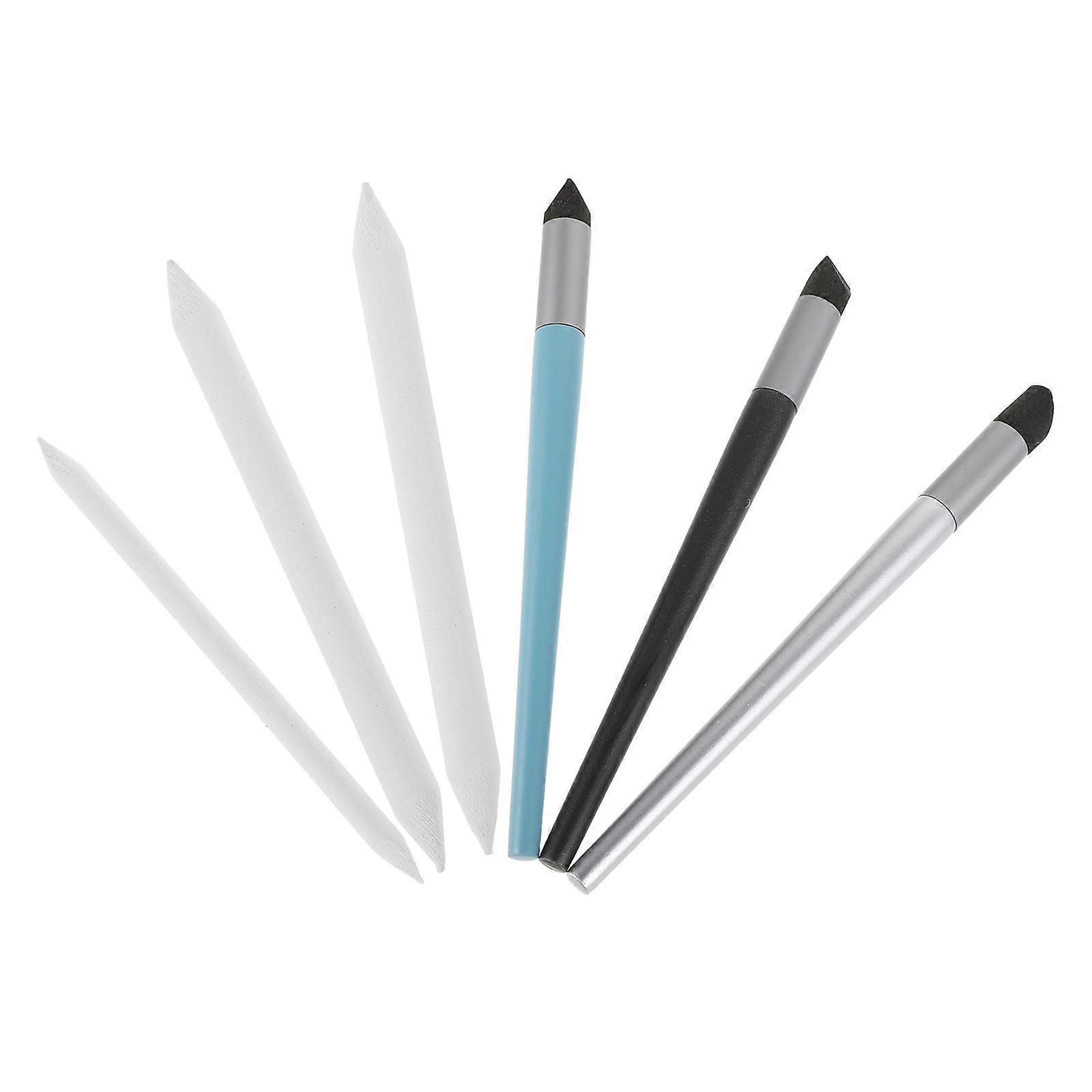 Blending Sponge Pen And Stump Assorted Color Art Supplies For Sketching Drawing Tools 6Pcs