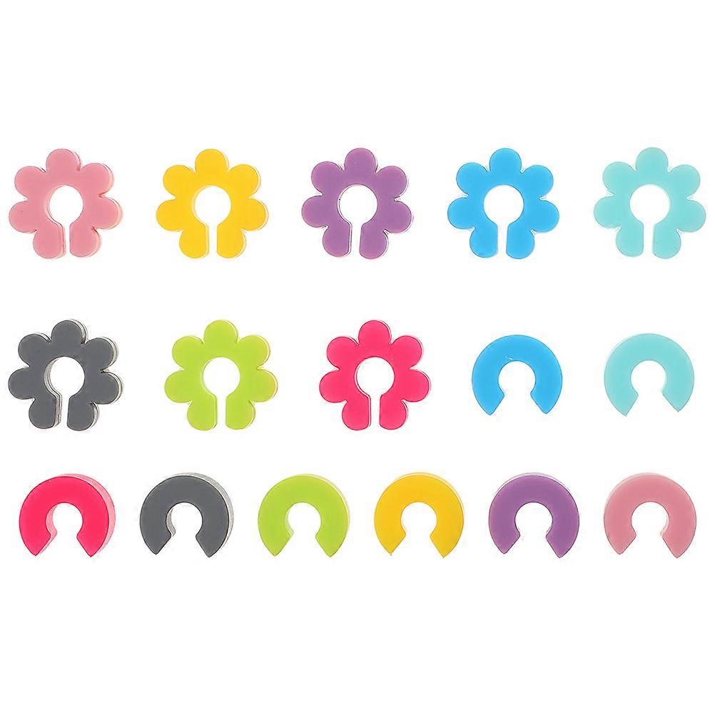 Silicone Wine Glass Tags, 16pcs Flower Shaped Drink Cup Charms for Easy Identification at Parties, Lightweight Drink Markers for Wine Cups