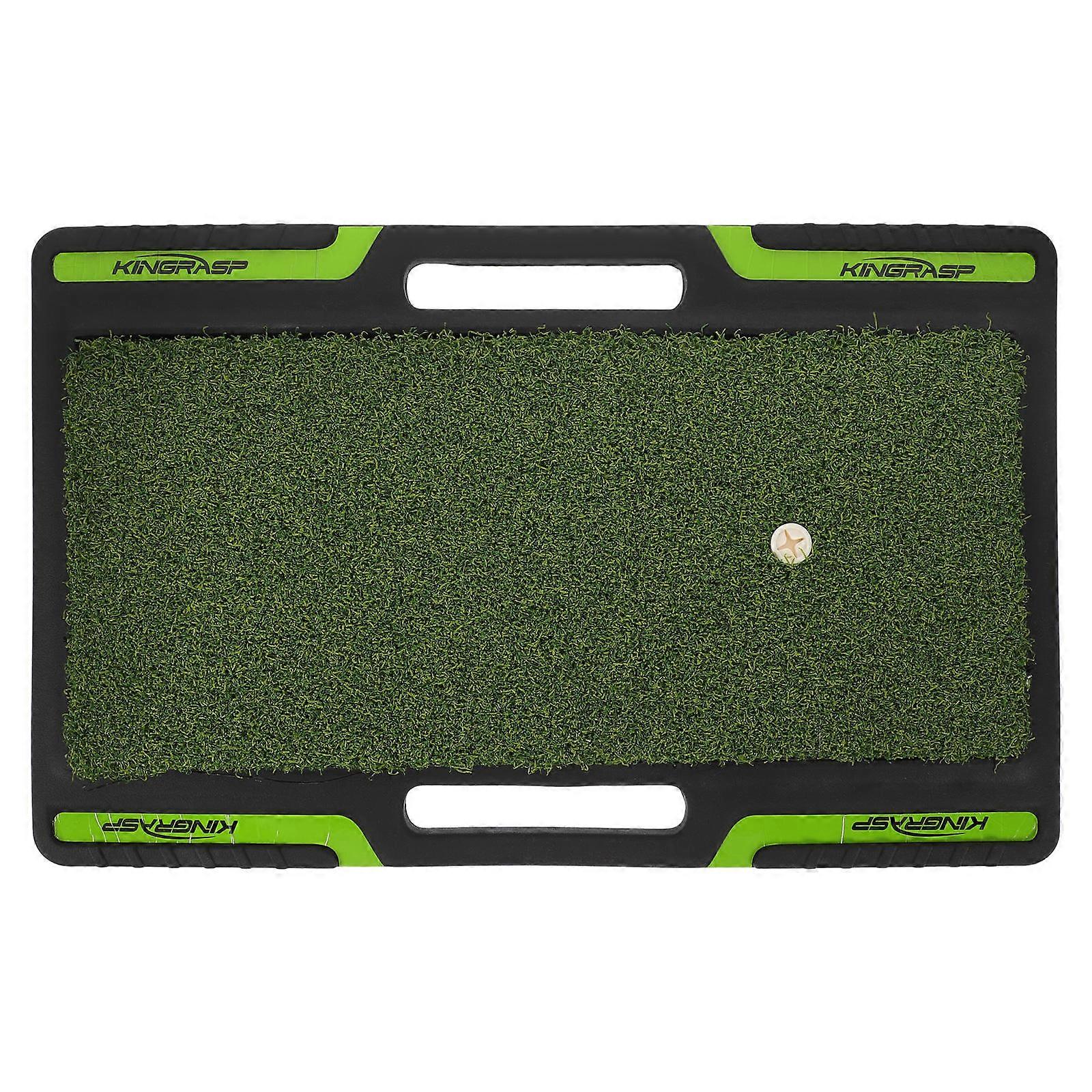 Golf Practice Mat Indoor Golfing Turf Mat Stable For Golf Practice Equipment 16.90X10.61X1.18IN 1Set