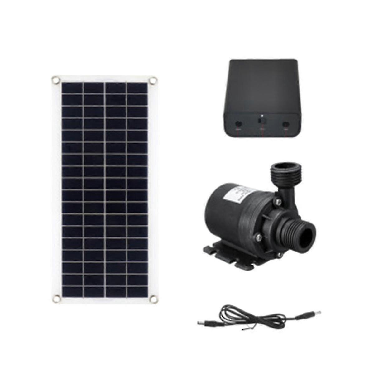 Pompe à eau solaire Pompe à eau solaire 50w 800l / h 12V Low Noise Garden Family Water Fountain Ir