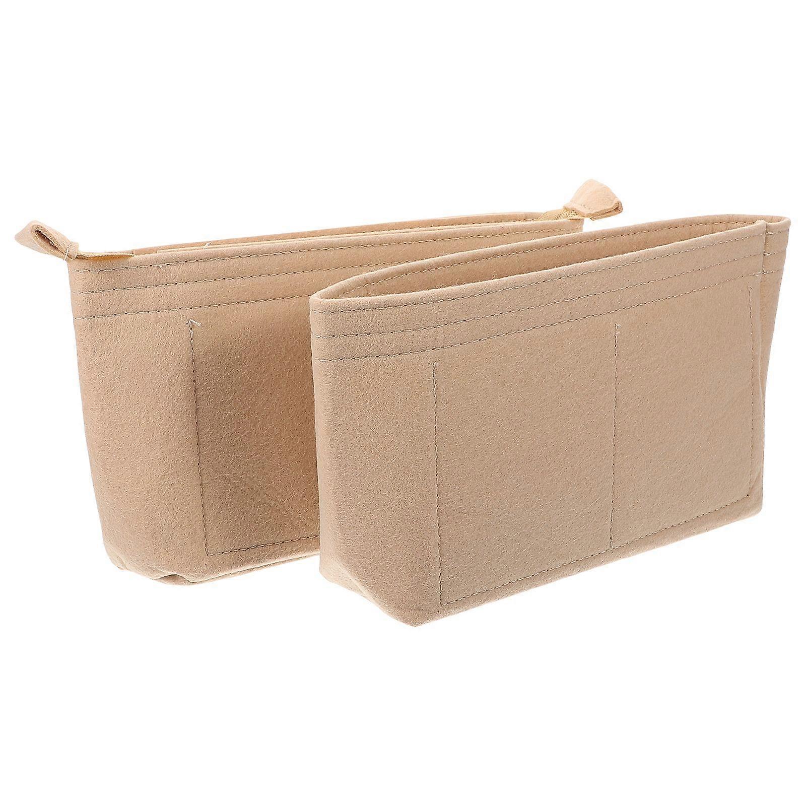 2pcs Purse Organizer Inserts Insert Bag Organizer Small Handbag Purse Insert Purse Felt Inserts