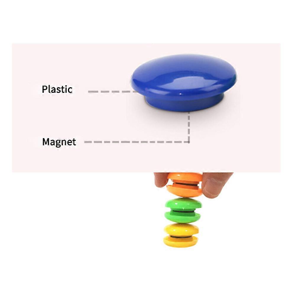 Office Magnet Whiteboard Round Magnets for Photos and Notes Assorted Color Diameter About 3cm Magnetic Adsorption 12Pcs
