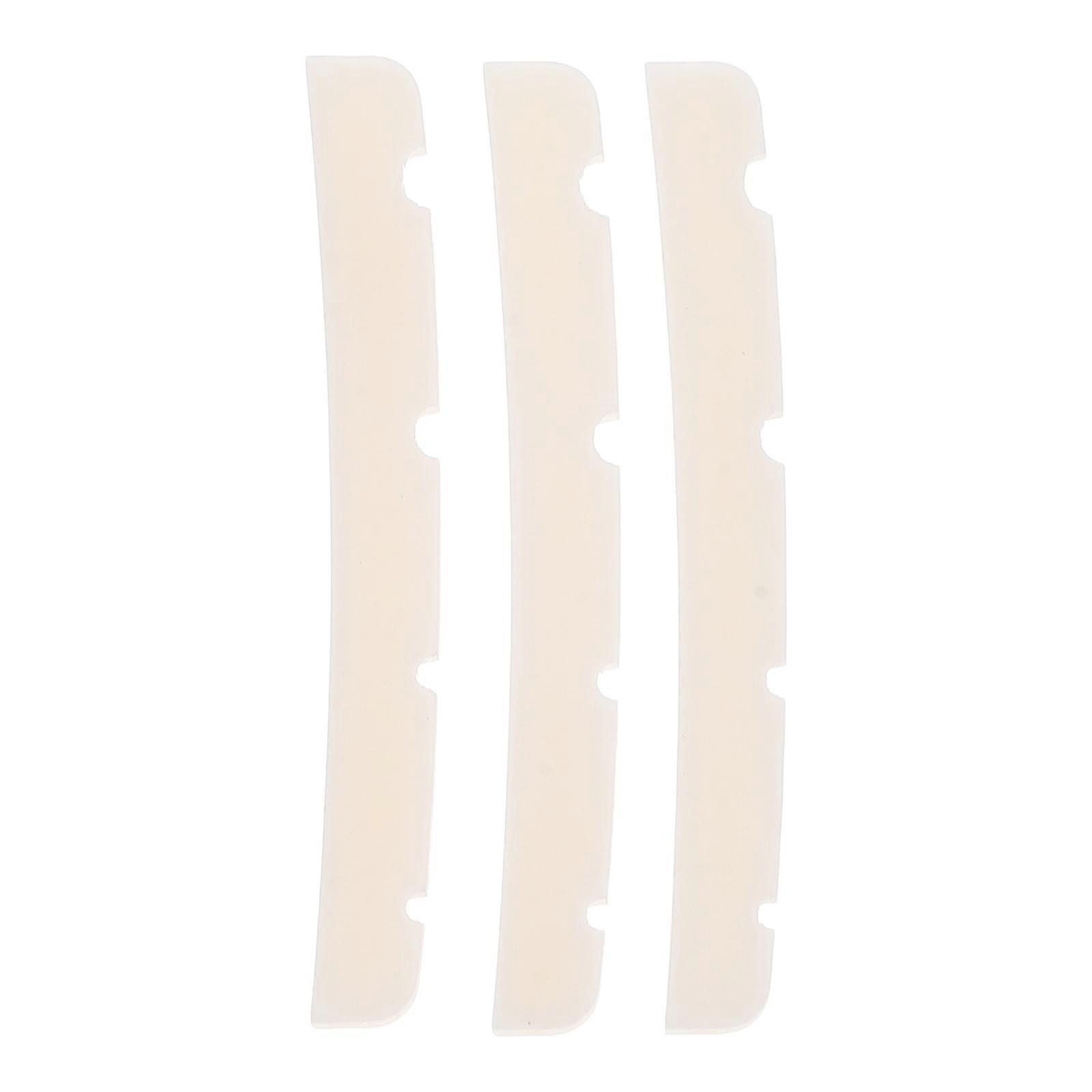 Guitar String Ox Bone Nut Sound Improvement Accessory 4.20X0.48X0.32cm 3Pcs