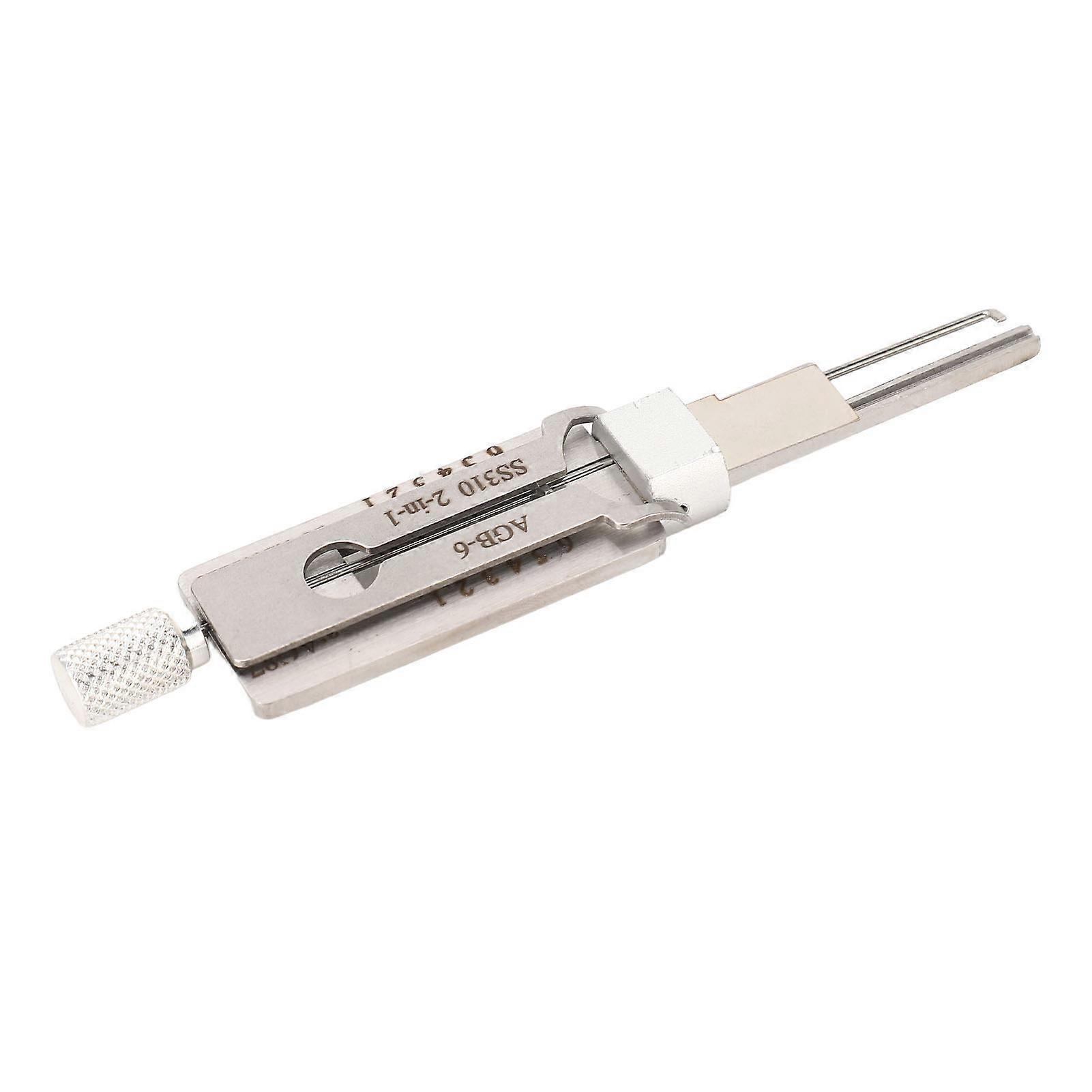 Ziviler Decoder 2-in-1 Edelstahl Chrom Handpick-Werkzeug-Set