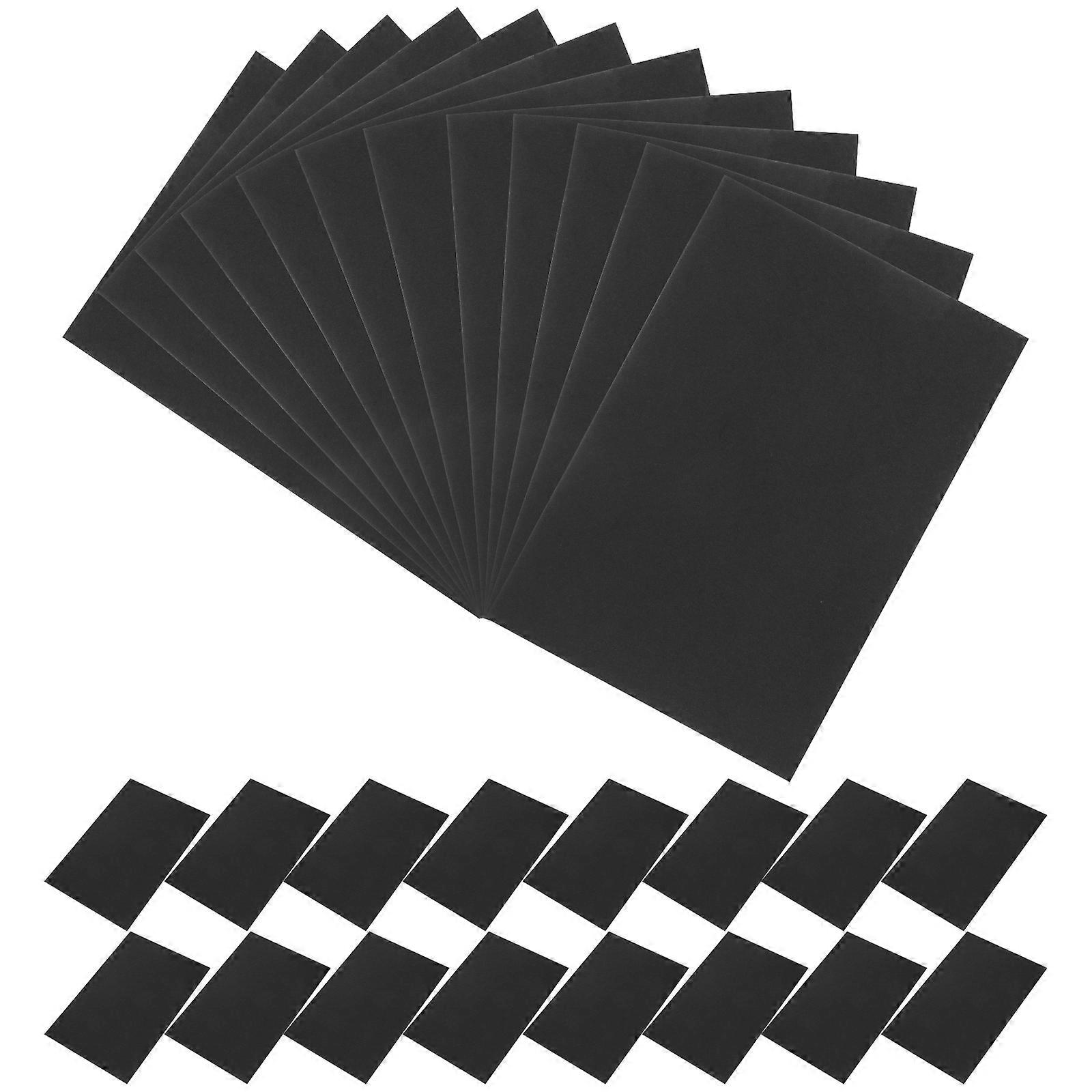 Graffiti Cards Blank Cards Bulk Dinner Message Writing Black Rectangular 14.8x9.8cm Invitation Card 100Pack