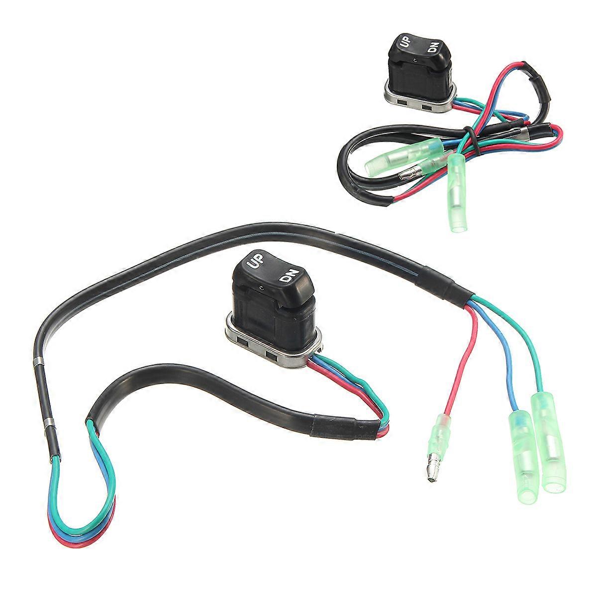 Gas-Powered Boat Motor Trim Tilt Switch, Compatible Handle Arm with Mount Box