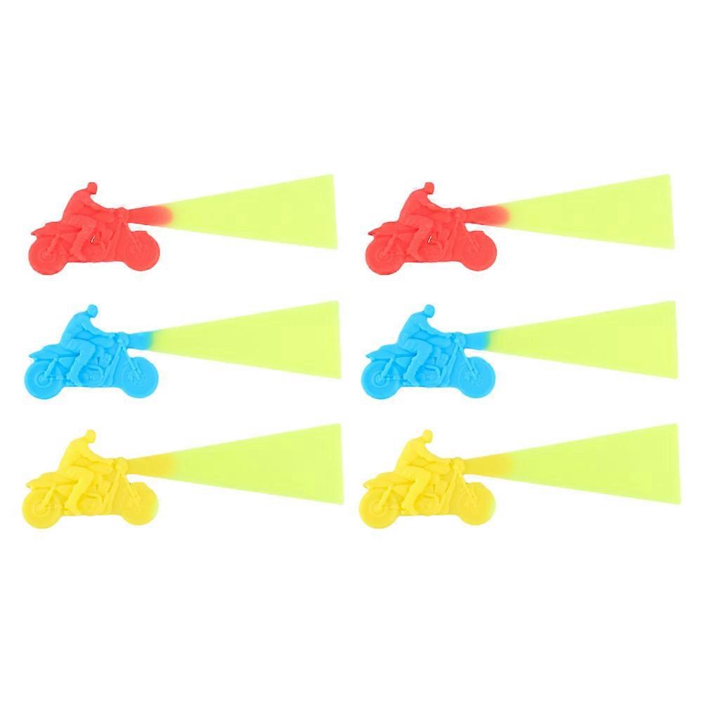 Silicone Bookmark Cartoon Car Light Shape Book Lover Accessory For Gifting 6Pcs
